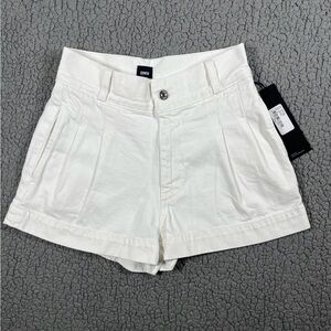 Edwin White Women's Pleated Eggshell Shorts Sz 30 NEW